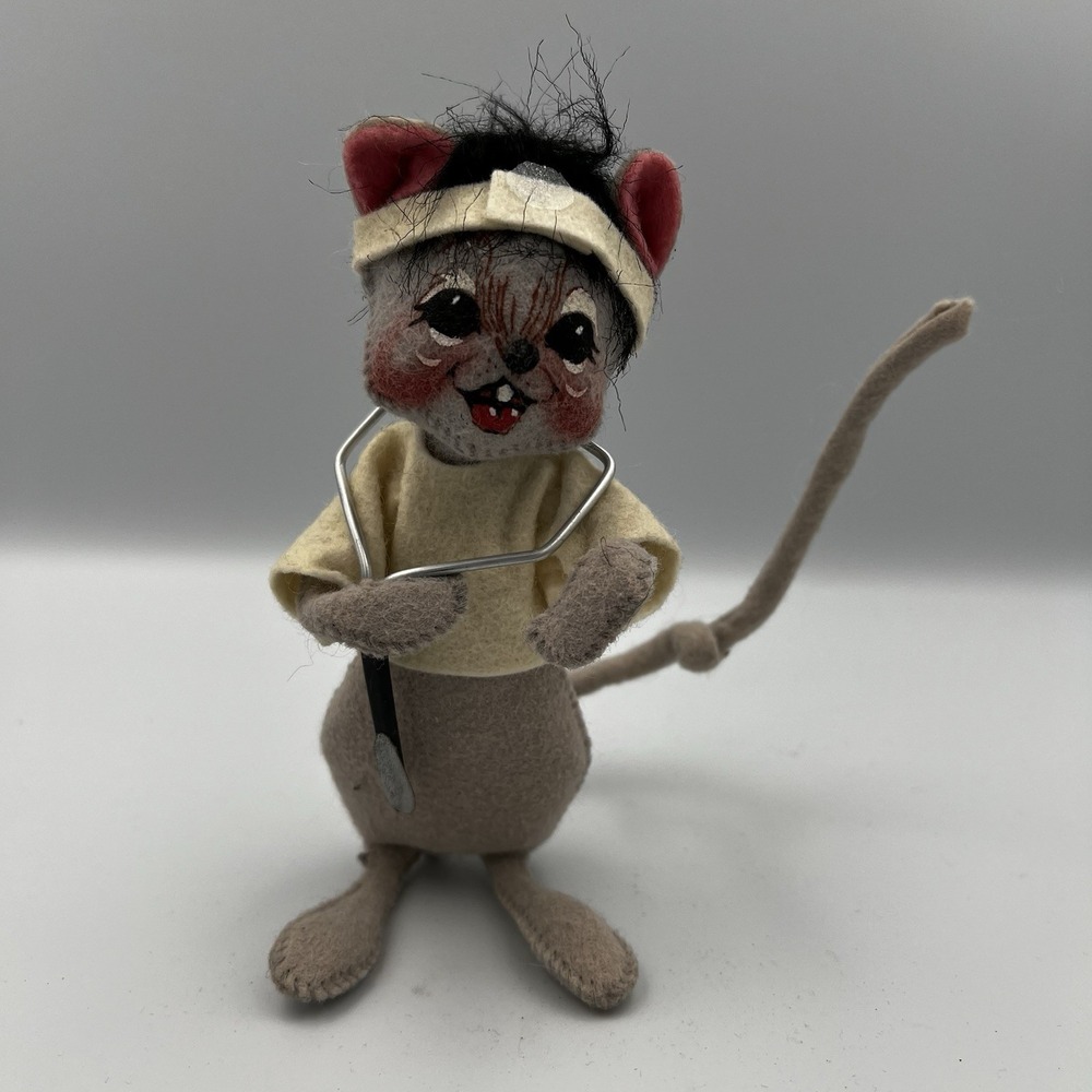 Vintage‎ Annalee 6" Doctor Nurse mouse doll  1999, medical